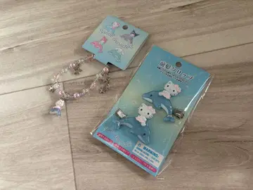 산리오 샤이니돌핀 팔찌 앞머리 클립 헬로키티 돌고래
