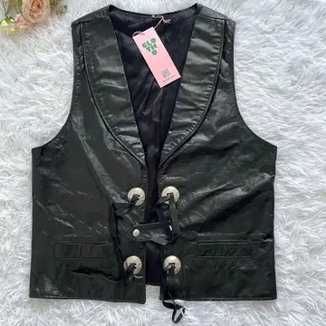 [새상품] Lariat Leathers 가죽 자켓 블랙 USA제