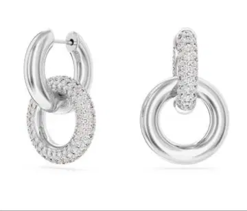 새상품급 SWAROVSKI Dextera 후프 귀걸이