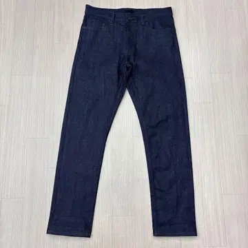 새상품급 UNIQLO 유니클로 슬림 스트레이트 청바지 셀비지 32