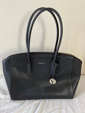 FURLA 훌라 가죽 핸드백 블랙