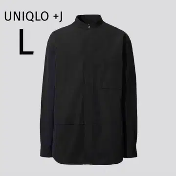 UNIQLO +J 수피마 코튼 오버 사이즈 스탠드 카라 셔츠 L