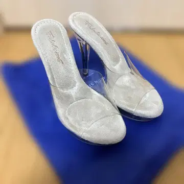 pleaser 클리어힐 뮬 샌들