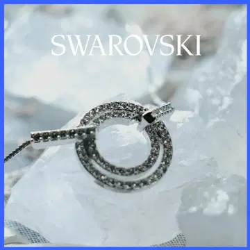 SWAROVSKI 스와로브스키 서클 목걸이 실버