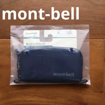 [ 미사용 새상품 ] mont-bell 미니 지퍼 지갑 네이비 NV