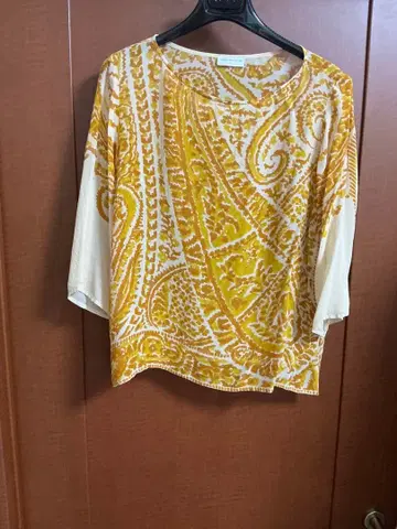 Dries Van Noten 실크 프린트 블라우스