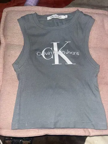 Calvin Klein Jeans 크롭 탱크탑 XS