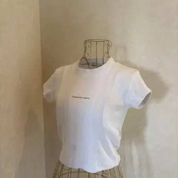 Calvin Klein 모노그램 로고 베이비 T셔츠