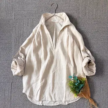 프레임워크 린넨 오버 블라우스 일본제