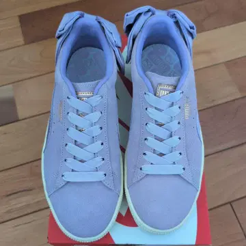 PUMA 리본 포함 스니커즈 라벤더 23.5cm