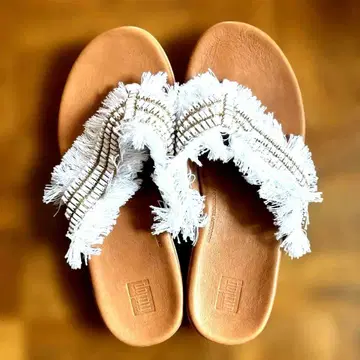 FitFlop AVA CRYSTALSTONE FRINGY 샌들