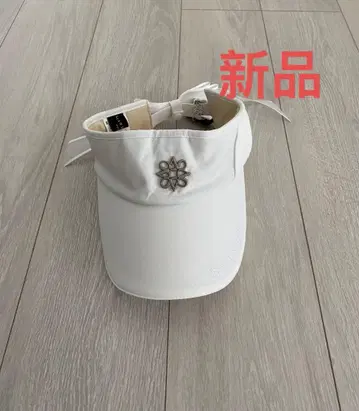 새상품 세인트앤드류스 화이트 리본 선바이저 리본 탈부착 가능