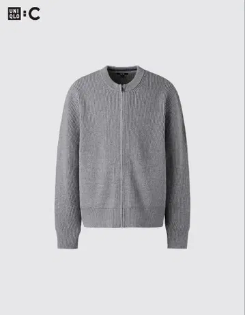 UNIQLOC 크루넥 풀 집업 가디건 XL 사이즈