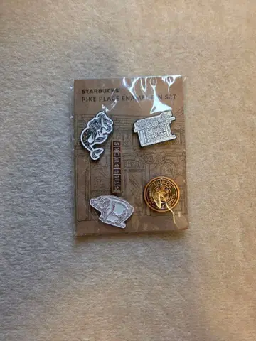 Starbucks Pike Place Enamel Pin Set