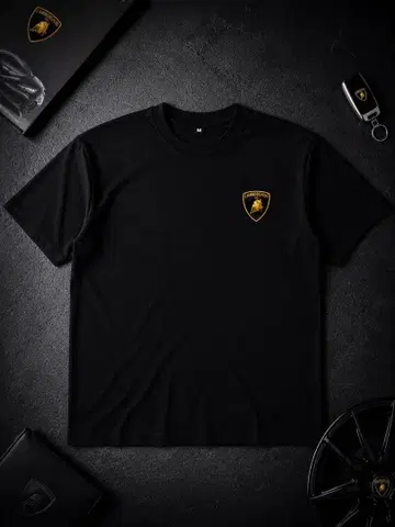 구하기 어려움 Lamborghini 람보르기니 T셔츠 블랙 M사이즈