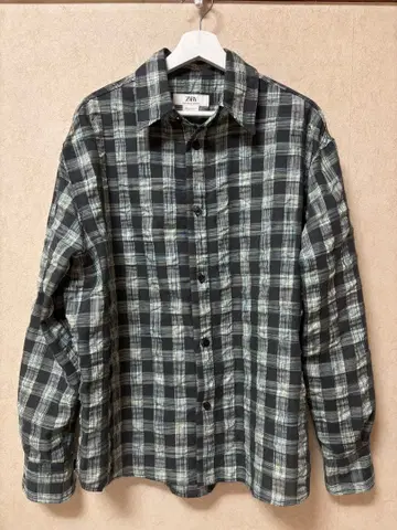 [ ZARA ] MAN SEOUL EDITION 셔츠 (M/그린 체크)