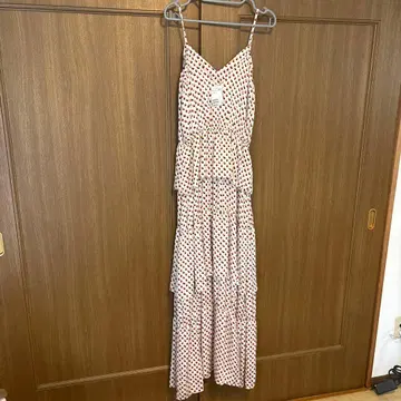 H&M 슬리브리스 롱 원피스 티어드 사이즈 40