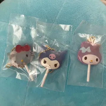 산리오 컬러풀 캔디 참 3개 세트