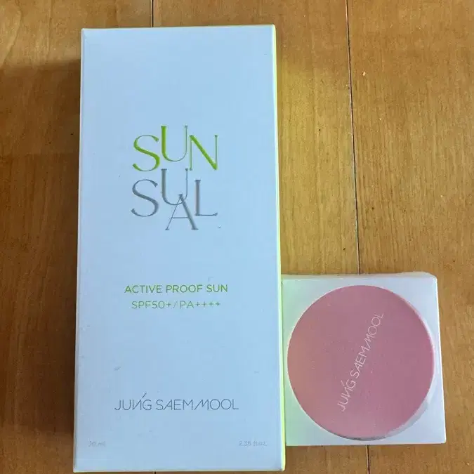 정샘물 선슈얼 액티브 선크림 + 아티스트 블러셔 일괄