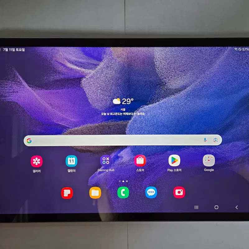 갤럭시 탭 S7 FE (T735N) 셀룰러 64GB 실버 A급 팝니다.