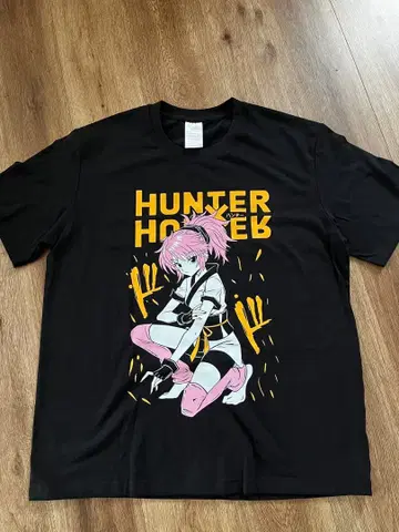 HUNTER x HUNTER 마찌 코마치네 티셔츠 블랙 환영여단 클로로