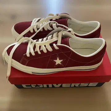 Converse 원스타 스웨이드 버건디 28cm
