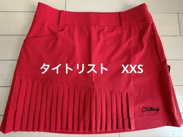 Titleist 여성용 골프 스커트 레드 플리츠 XXS