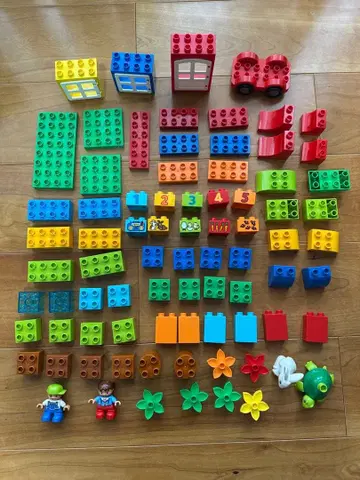 LEGO Duplo 듀플로 미도리 컨테이너 블록 세트