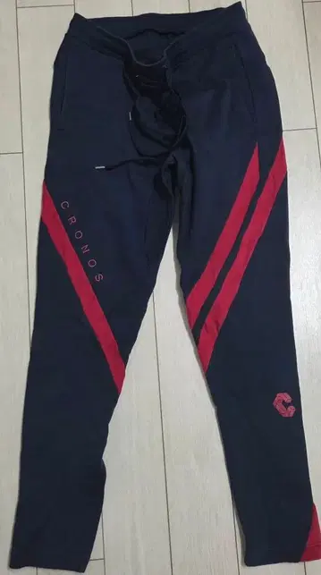 CRONOS 조거 팬츠 네이비 x 레드 L 사이즈