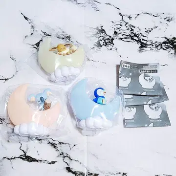 가챠 포켓몬 달님 라이트 마스코트 2 이브이 잠만보 팽도리