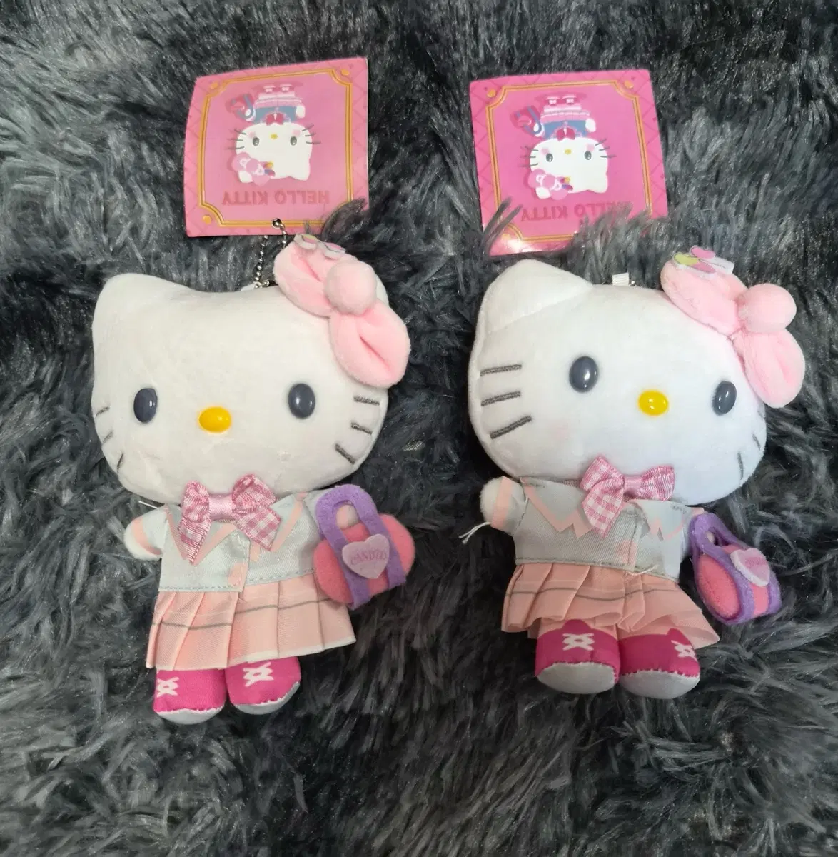 헬로키티 교복 인형 키링