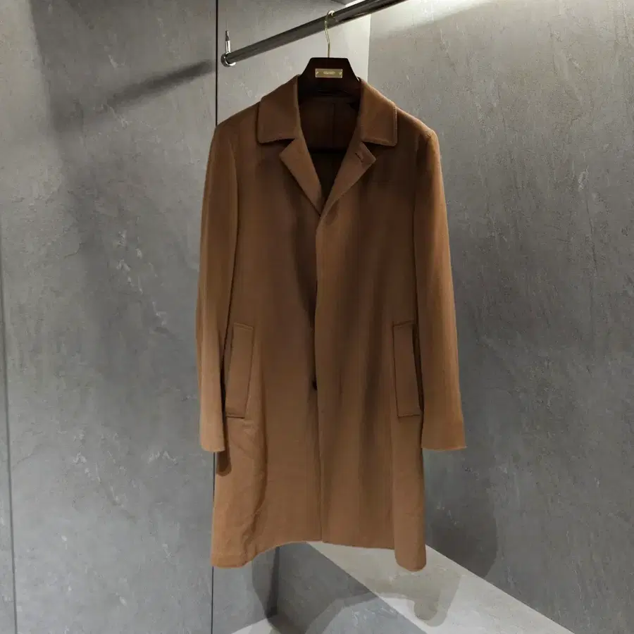 라르디니 캐시미어 혼방 카멜 코트