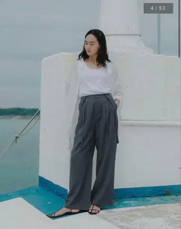 미사용 새상품 crewre 서스펜더 에어리 슬랙스 코스패션 유리