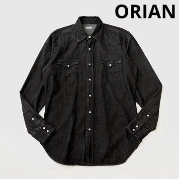 ORIAN 오리안 코튼 데님 사파리 셔츠 38