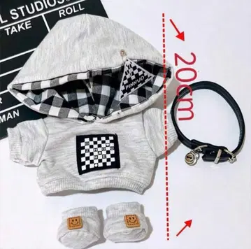 봉제 인형 옷 20cm 봉제 인형 의류 옷 갈아입기 봉제 인형