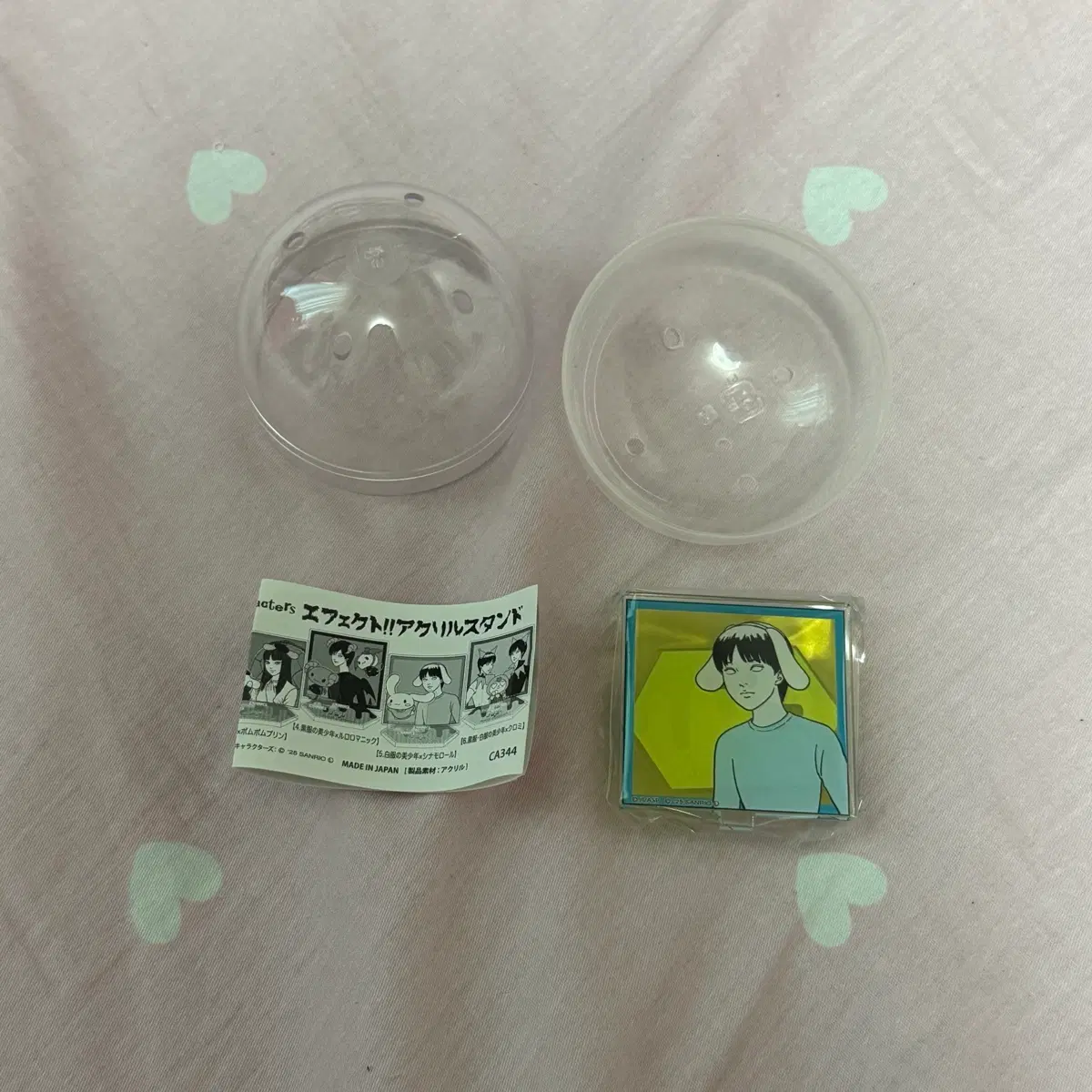 (새상품)산리오X이토준지 콜라보 아크릴 스탠드 가챠 시나모롤