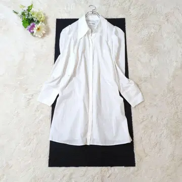 LILY BROWN 미야와키 사쿠라 콜라보 셔츠 원피스 화이트