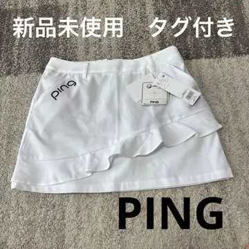 PING 여성용 골프 스커트 화이트 L 사이즈