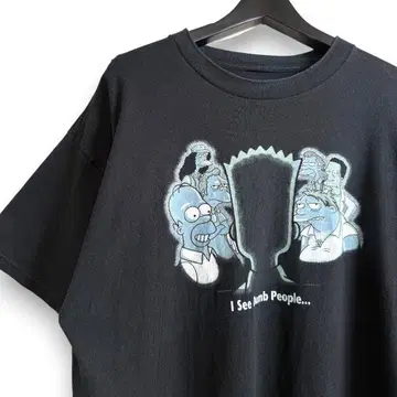 VINTAGE 90s SIMPSONS 식스 센스 T셔츠 USA