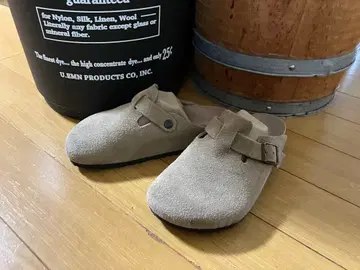 가격 인하 중 Birkenstock Boston 38 스웨이드 사보 샌들