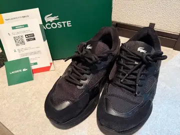 LACOSTE 블랙 스니커즈 26cm