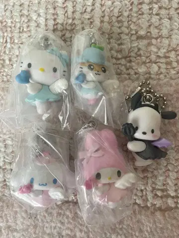 산리오 캐릭터 마스코트 키링 5종 세트