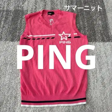 PING 여성용 골프 베스트 핑크 L 사이즈