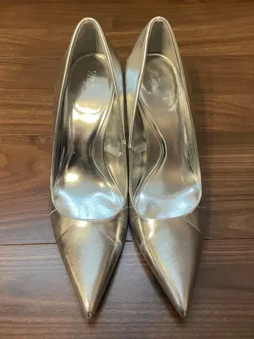 ZARA 스틸레토 펌프스 실버 39