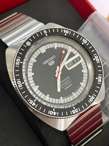복각 한정판 SEIKO 5 SPORTS 자동 와인딩 손목시계