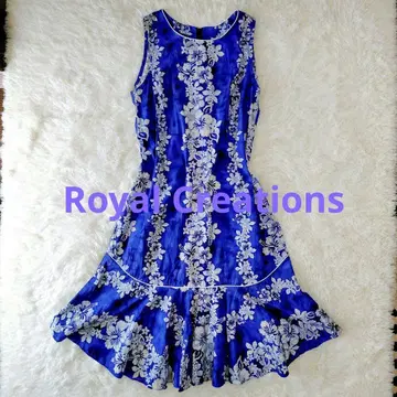 [레어 XL] Royal Creations 롱 원피스 플라 하와이