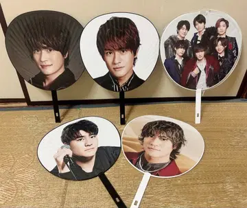 SixTONES 모리모토 신타로 전원 집합 점보 부채 5점 부채 케이스