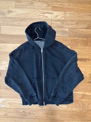 ZARA 집업 후드티 블랙