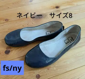 fs/ny 플랫슈즈 발레 슈즈 이탈리아제 네이비 가죽