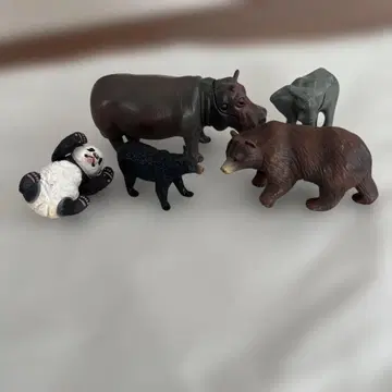동물 피규어 5개 세트